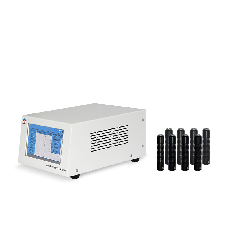 Eight irradiation heads UV LED spot curing system